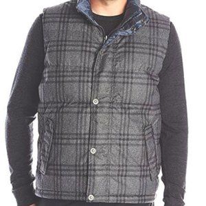 New Prana Plaid Portal Reversible Down Vest (never worn)